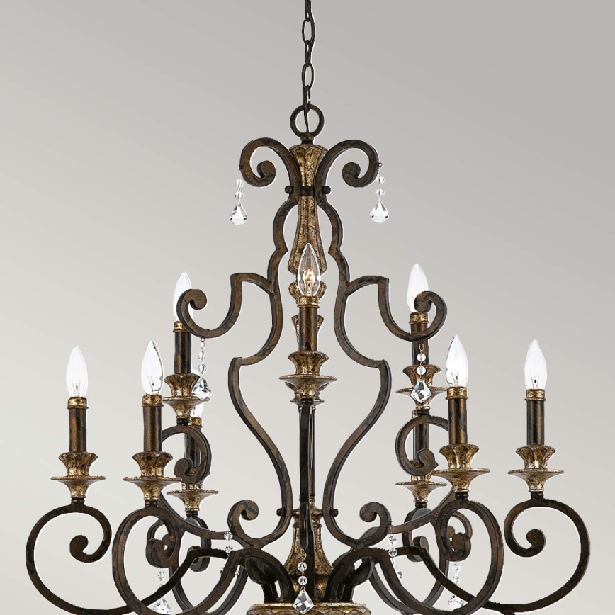 Quoizel - Kronleuchter an Kette MARQUETTE 9xE14/60W/230V