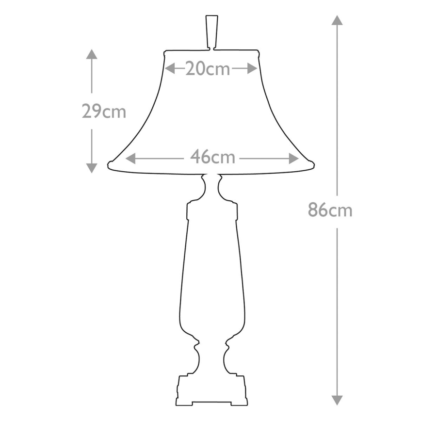 Quoizel - Lampe de table MONTEVERDE 1xE27/60W/230V