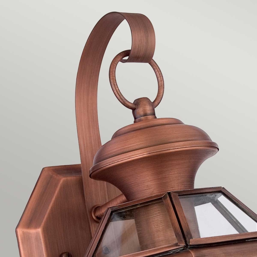Quoizel - Applique da esterno NEWBURY 1xE27/60W/230V IP44 rame
