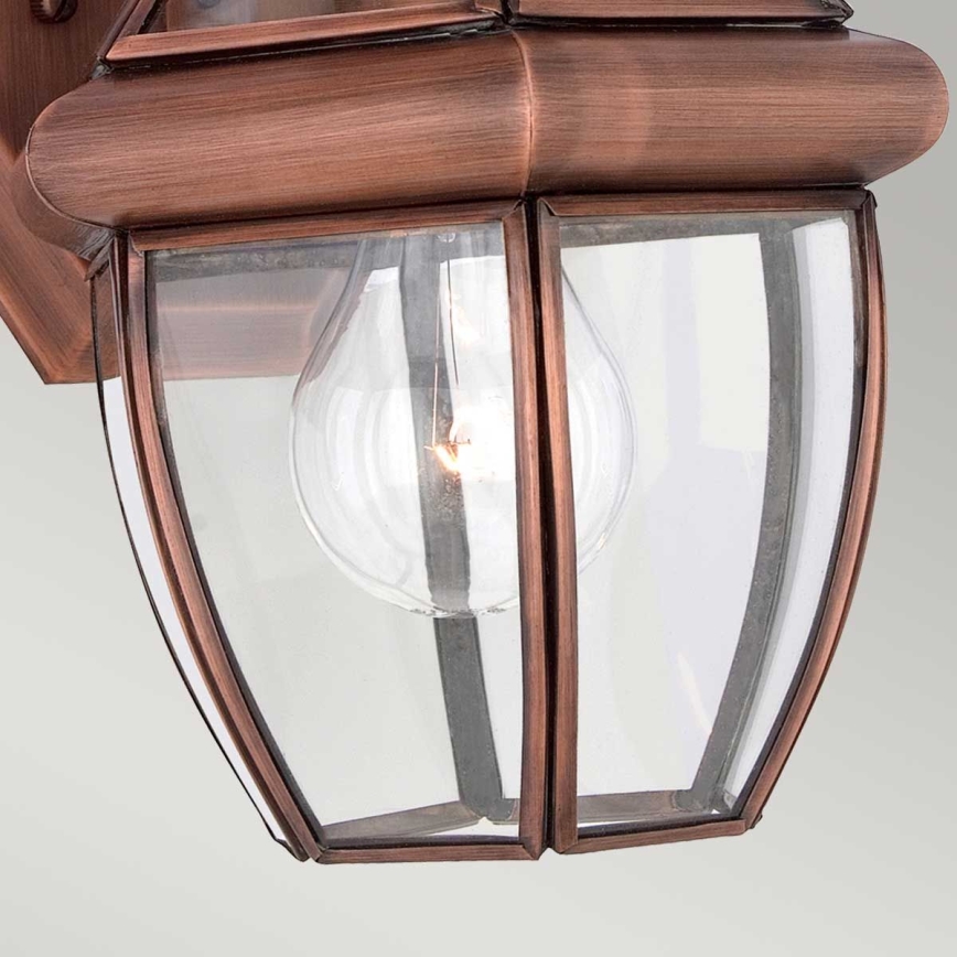 Quoizel - Applique da esterno NEWBURY 1xE27/60W/230V IP44 rame