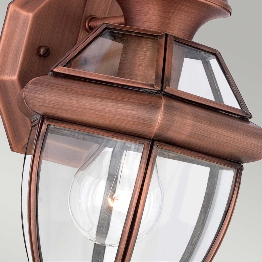 Quoizel - Außenwandleuchte NEWBURY 1xE27/60W/230V IP44 kupferfarben