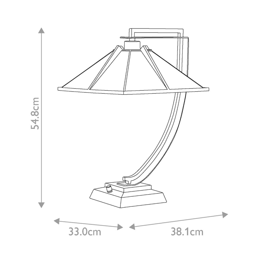 Quoizel - Lampada da tavolo POMEROY 1xE27/60W/230V