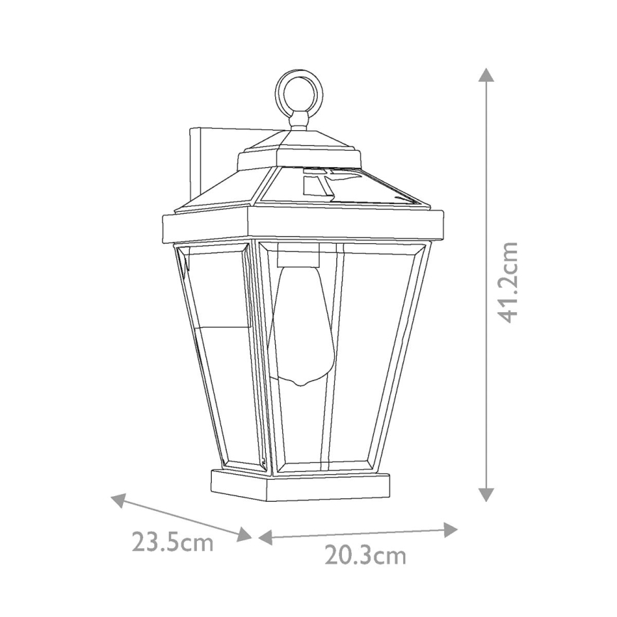 Quoizel - Outdoor-Wandleuchte RAVINE 1xE27/60W/230V IP44 braun