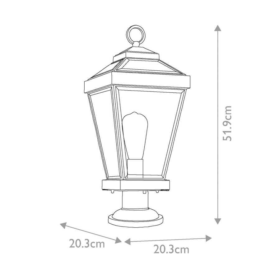Quoizel - Lampada da esterno RAVINE 1xE27/60W/230V IP44 marrone