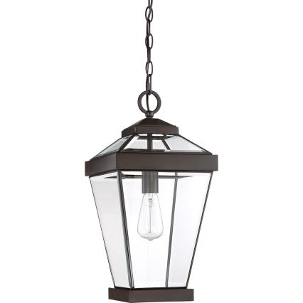 Quoizel - Suspension chaîne d'extérieur RAVINE 1xE27/60W/230V IP23 marron