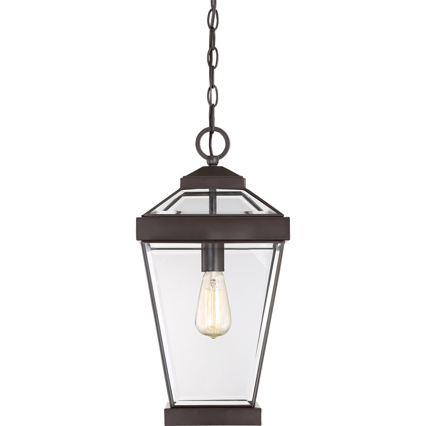 Quoizel - Suspension chaîne d'extérieur RAVINE 1xE27/60W/230V IP23 marron