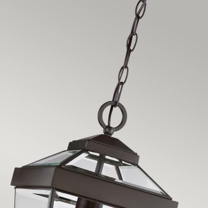 Quoizel - Suspension chaîne d'extérieur RAVINE 1xE27/60W/230V IP23 marron