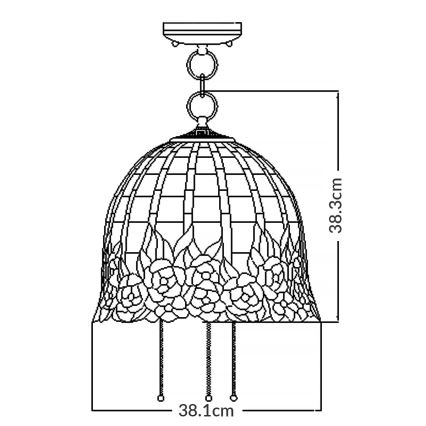 Quoizel - Suspension chaîne ROSECLIFFE 3xE27/100W/230V