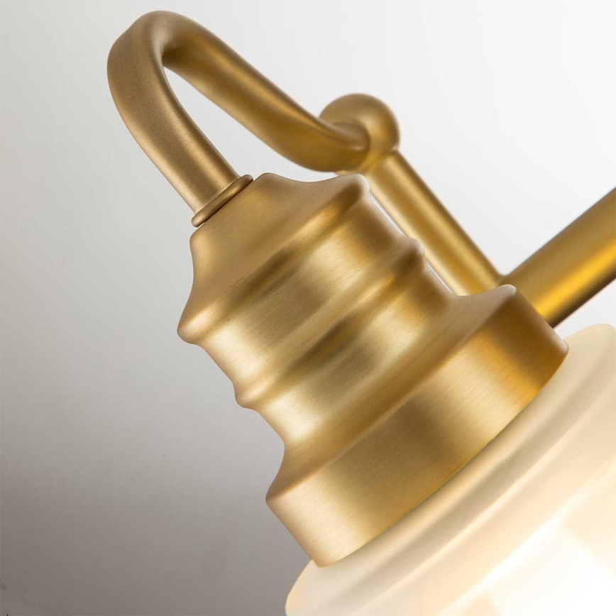 Quoizel - Applique LED murale pour salle de bains SWELL 2xG9/3W/230V IP44 finition dorée