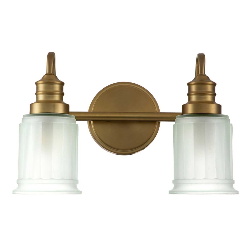 Quoizel - Applique LED murale pour salle de bains SWELL 2xG9/3W/230V IP44 finition dorée