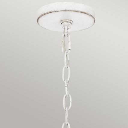 Quoizel - Lampadario a sospensione con catena WAYLON 4xE27/60W/230V Ø 50,4 cm marrone/bianco