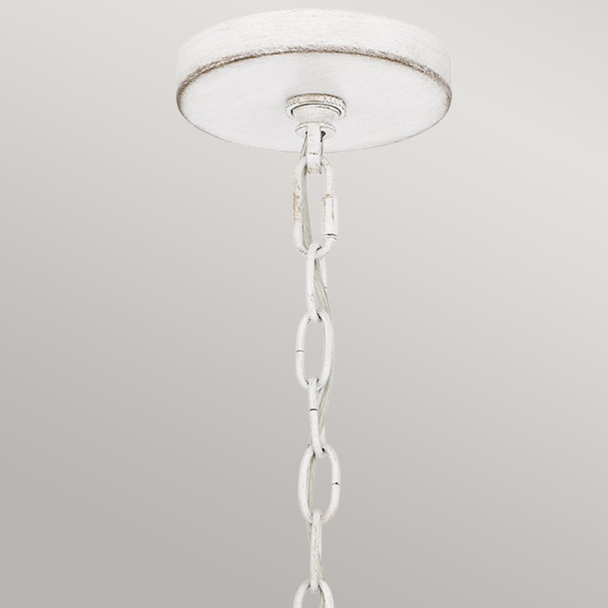 Quoizel - Lampadario a sospensione con catena WAYLON 4xE27/60W/230V Ø 50,4 cm marrone/bianco