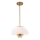 Quoizel - Suspension-barre STARING 3xE14/40W/230V d. 45,7 cm doré/patine/blanc