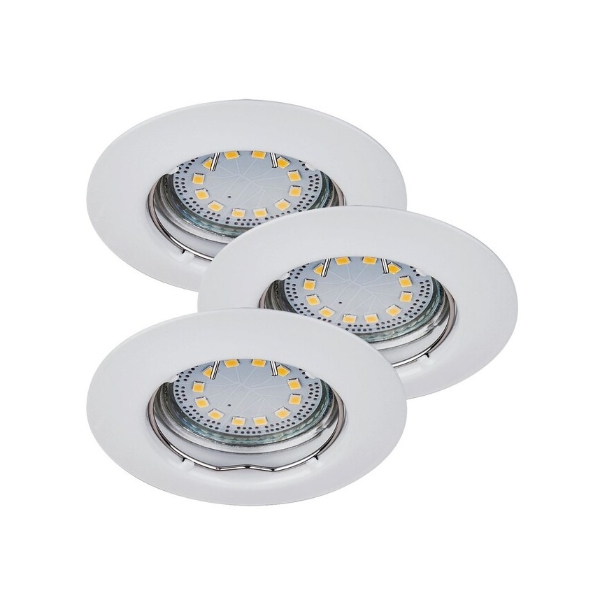 Rabalux - Set 3 faretti LED da incasso 1xGU10/3W/230V IP40