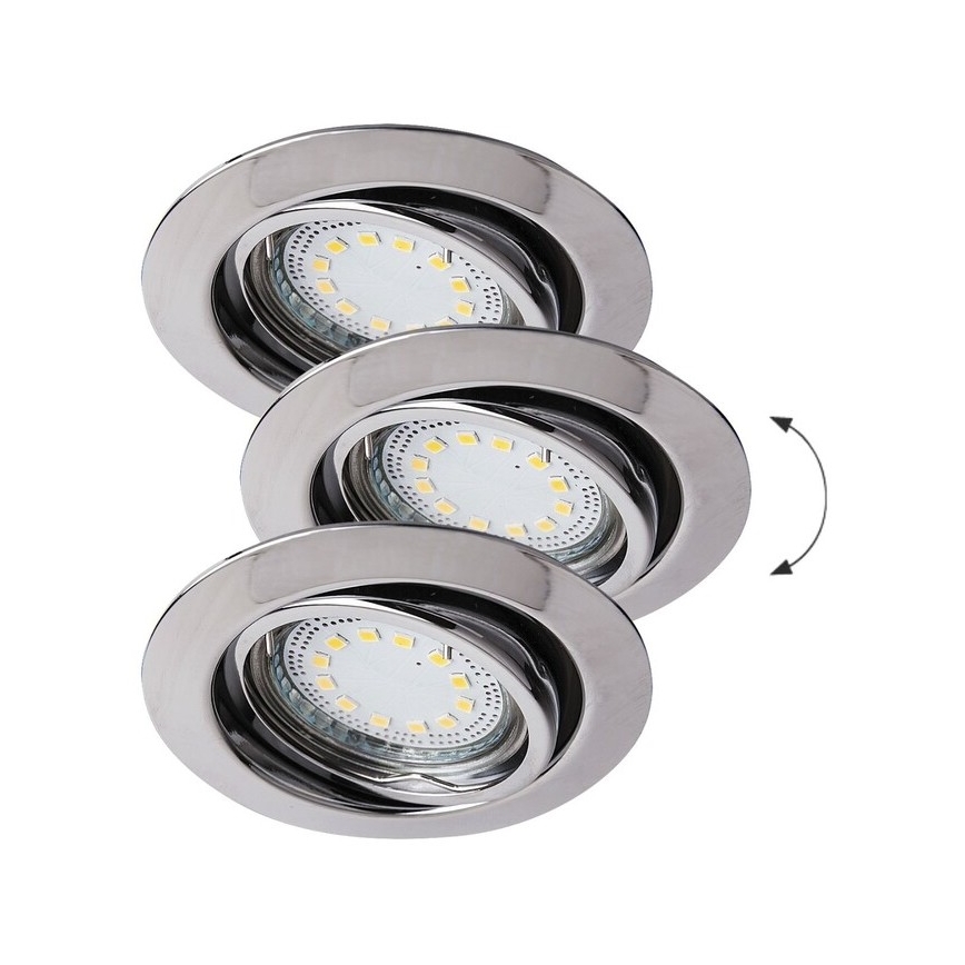 Rabalux - SET 3x LED-Einbauleuchte 3xGU10/3W/230V IP40