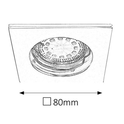 Rabalux - 3er-Set LED-Badezimmer-Einbauleuchten, je 1xGU10/3W/230V, IP44