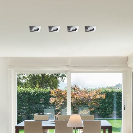 Rabalux - Set da 3 faretti LED da incasso per il bagno 1x GU10/3W/230V IP44