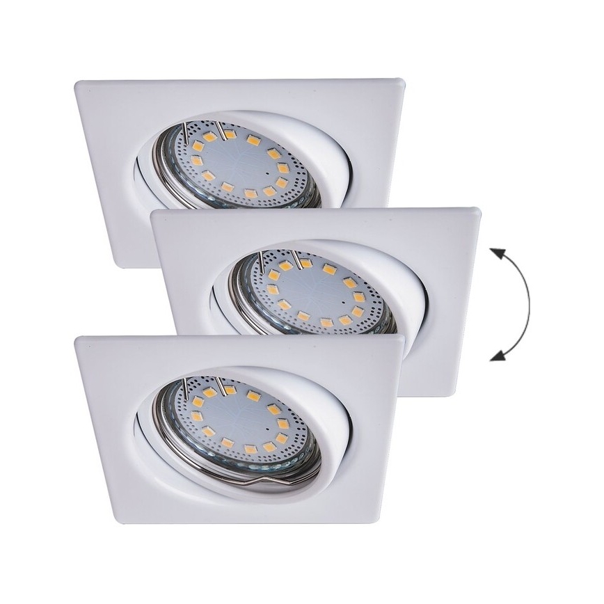 Rabalux - LOT 3xLED Spot encastrable 3xGU10/3W/230V IP40