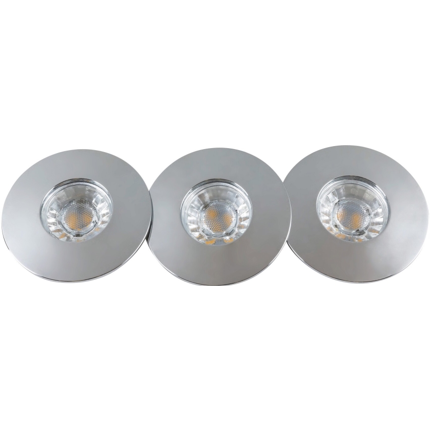 Rabalux - SET 3x LED Badezimmer-Einbaustrahler LED/4W/230V IP44