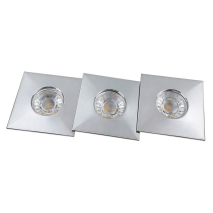 Rabalux 1079 - KIT 3x Lampada LED da incasso per bagni RANDY 3xLED/4W/230V