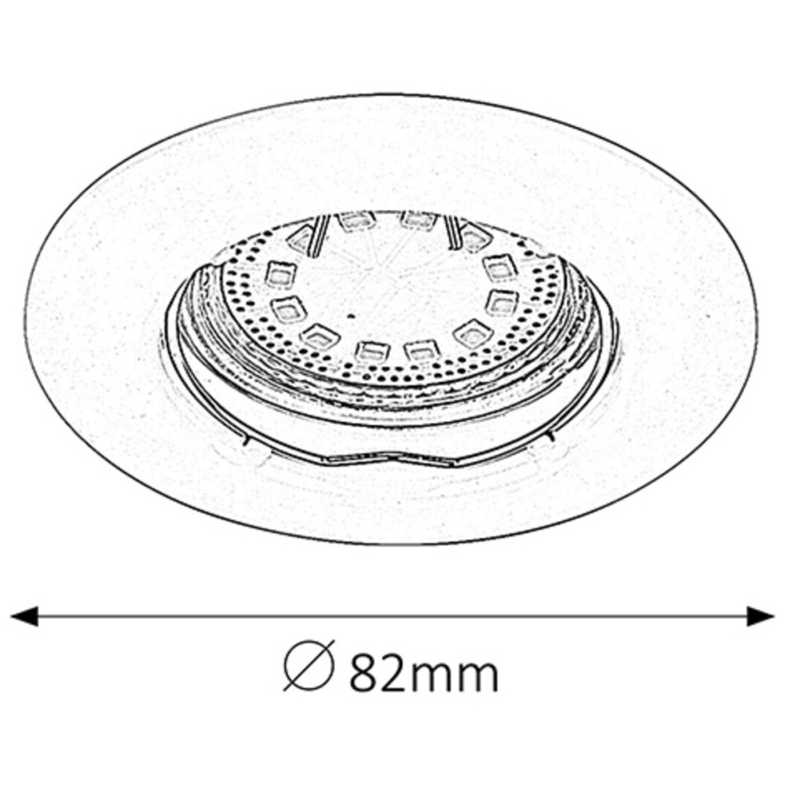 Rabalux - SET 3xLED Lampada da incasso 3xGU10/3W/230V IP40