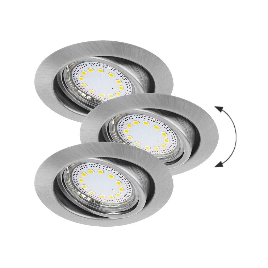 Rabalux - SET 3xLED Lampada da incasso 3xGU10/3W/230V IP40