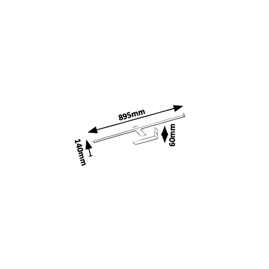 Rabalux - LED-Badezimmer-Spiegelleuchte ALBINA LED/18W/230V IP23 89,5 cm