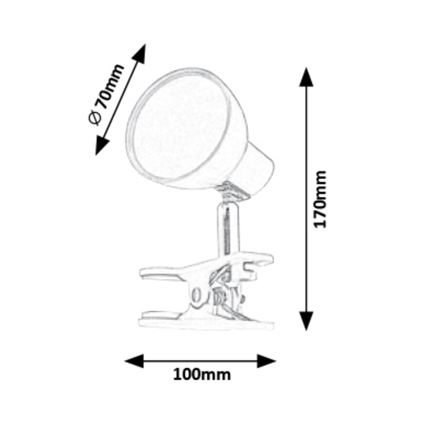 Rabalux - Lampada LED con Clip LED/5W/230V
