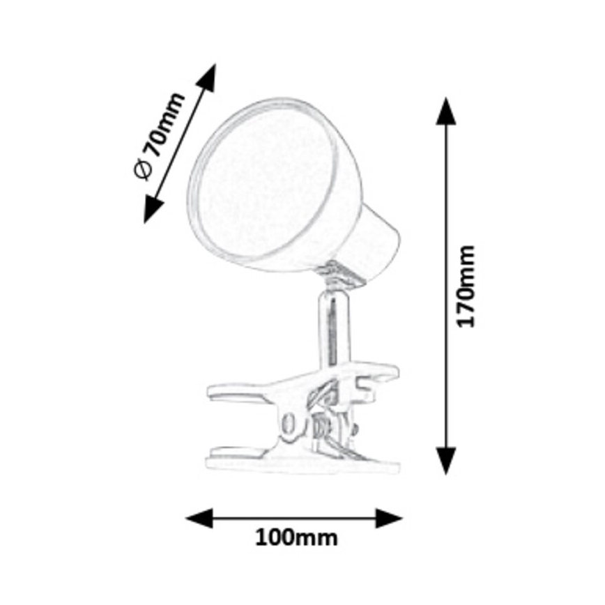 Rabalux - Lampe LED à pince LED/5W/230V