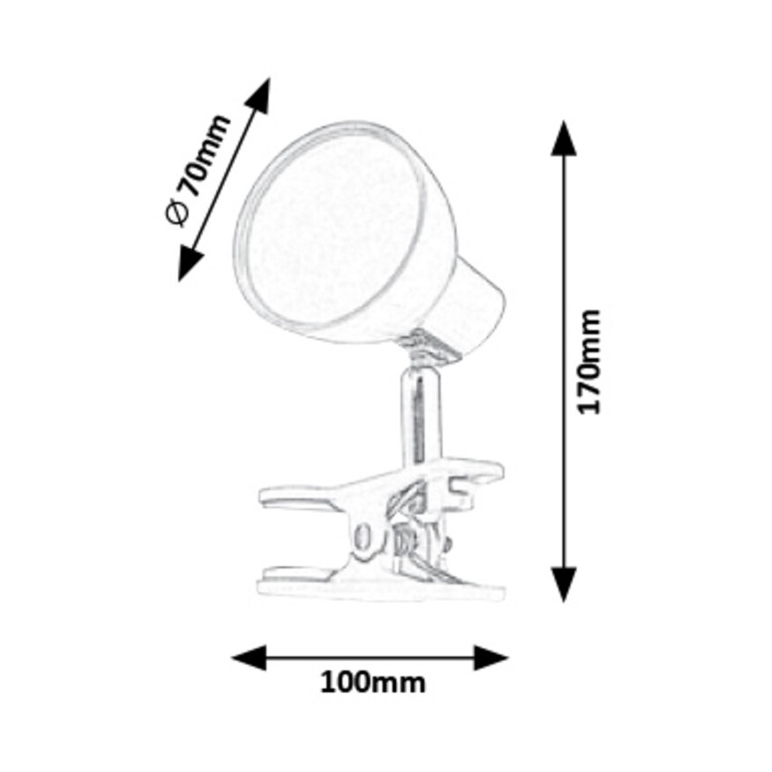 Rabalux - Lampada LED con Clip LED/5W/230V