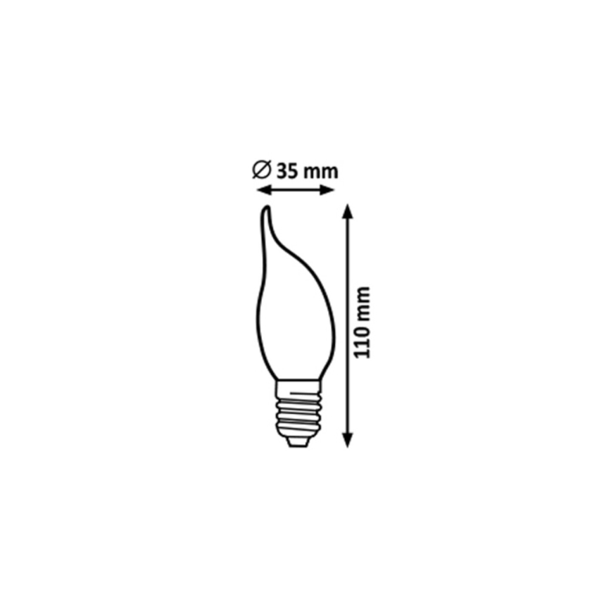 Rabalux - LED-Glühlampe CF35 E14/4,2W/230V 2700K