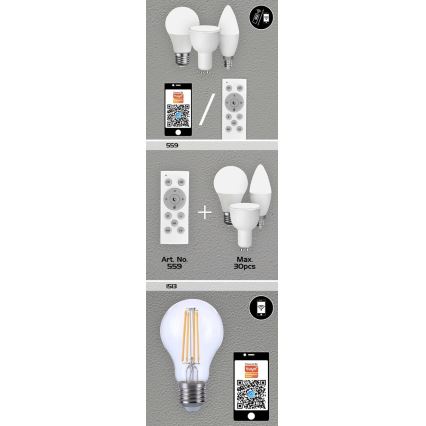 Rabalux - Ampoule LED RVB à intensité variable GU10/5W/230V Wi-Fi 3000-6500K
