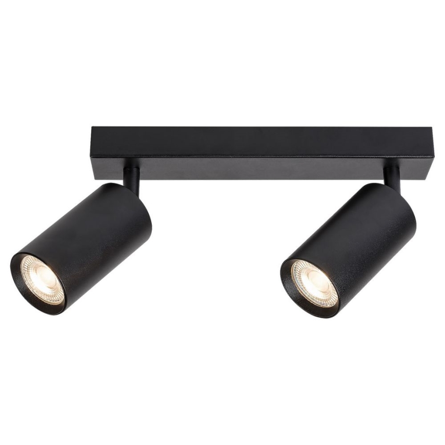 Rabalux - Faretto da binario 2xGU10/25W/230V nero