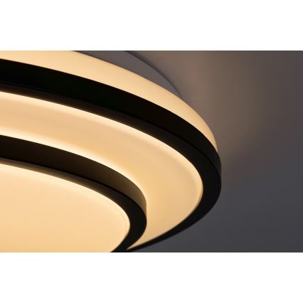 Rabalux - Dimmbare LED-Deckenleuchte LED/40W/230V 3000-6500K schwarz Ø 49 cm + Fernbedienung