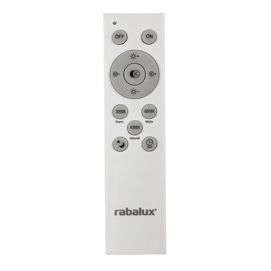 Rabalux - Plafoniera LED dimmerabile LED/40W/230V 3000-6500K nero + telecomando