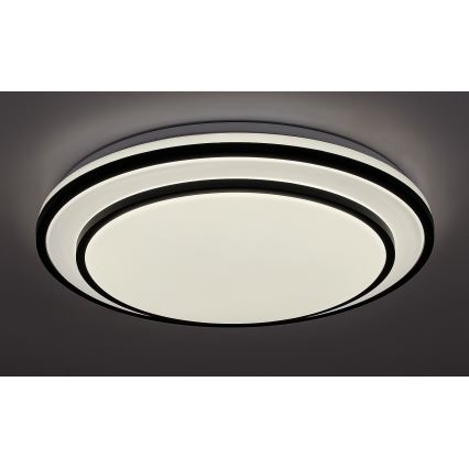 Rabalux - Plafonnier LED dimmable LED/40W/230V 3000-6500K noir Ø 49 cm + télécommande