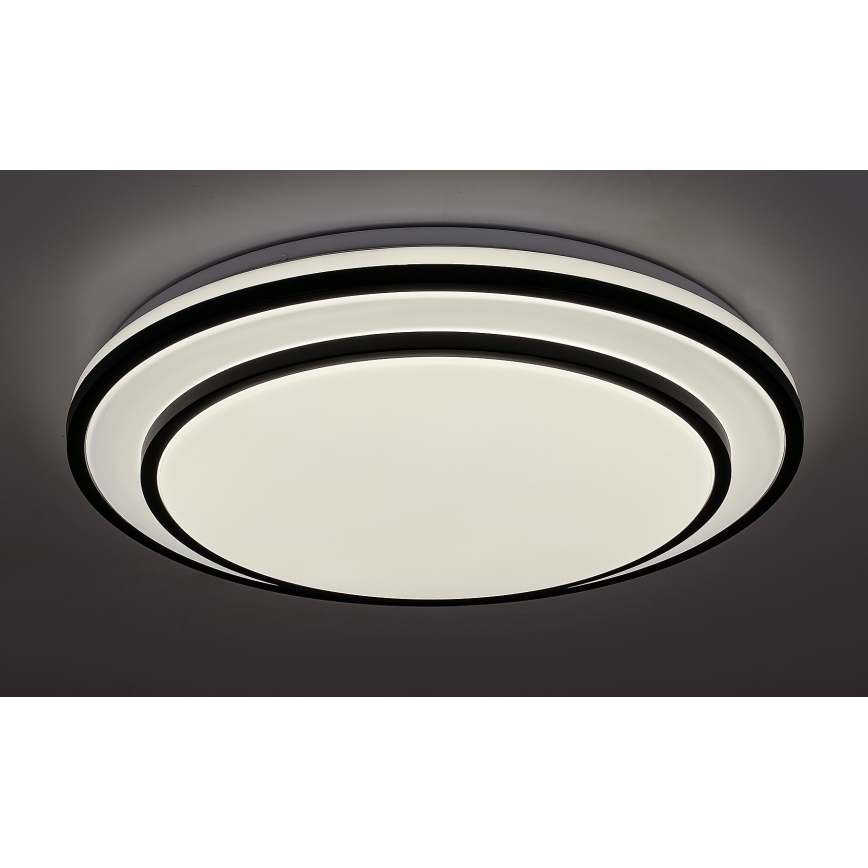 Rabalux - Plafonnier LED dimmable LED/40W/230V 3000-6500K noir Ø 49 cm + télécommande