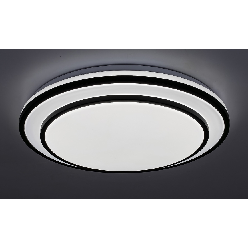 Rabalux - Plafonnier LED dimmable LED/40W/230V 3000-6500K noir Ø 49 cm + télécommande