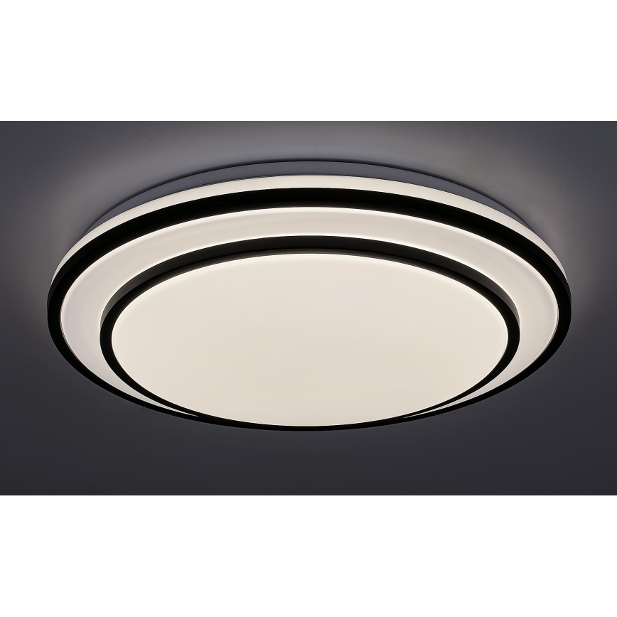 Rabalux - Plafonnier LED dimmable LED/40W/230V 3000-6500K noir Ø 49 cm + télécommande