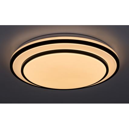 Rabalux - Plafonnier LED dimmable LED/40W/230V 3000-6500K noir Ø 49 cm + télécommande