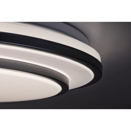 Rabalux - LED Plafonnier dimmable LED/40W/230V 3000-6500K argenté Ø 49 cm + télécommande