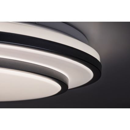 Rabalux - LED Plafonnier dimmable LED/40W/230V 3000-6500K argenté Ø 49 cm + télécommande