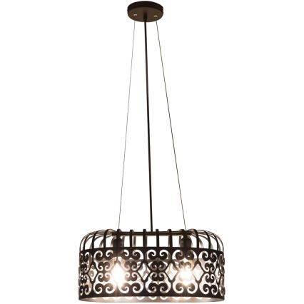 Rabalux 2157 - Lampadario  ALESSANDRA 2xE27/60W/230V nero