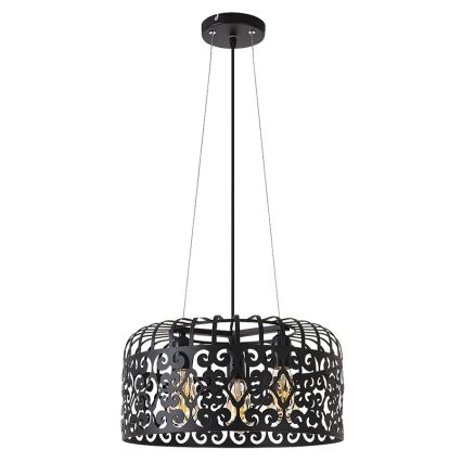 Rabalux 2158 - Lampadario ALESSANDRA 3xE27/60W/230V nero