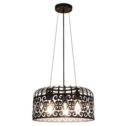 Rabalux 2158 - Lampadario ALESSANDRA 3xE27/60W/230V nero