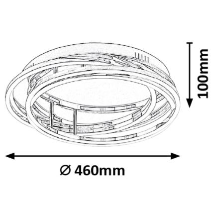 Rabalux - Plafoniera LED dimmerabile LED/40W/230V diam. 46cm