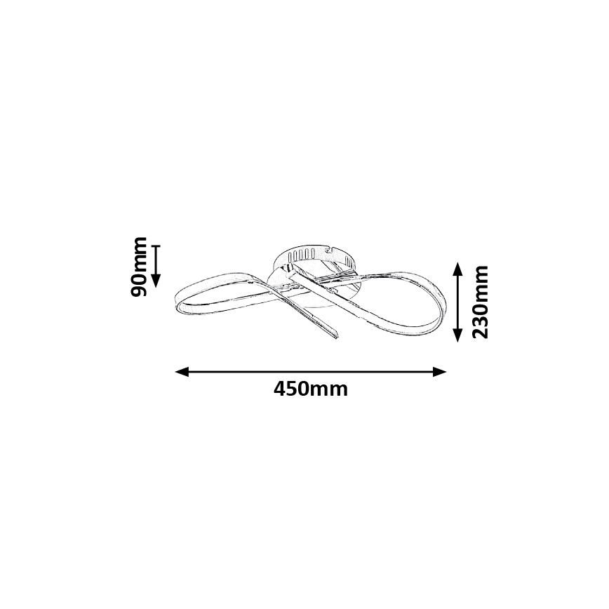 Rabalux - LED-Deckenleuchte LED/20W/230V d 43 cm