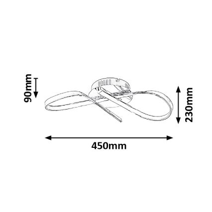 Rabalux - Plafoniera LED LED/20W/230V diametro 43 cm