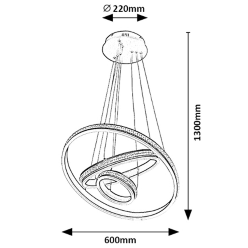 Rabalux - LED Hängeleuchte LED/75W/230V