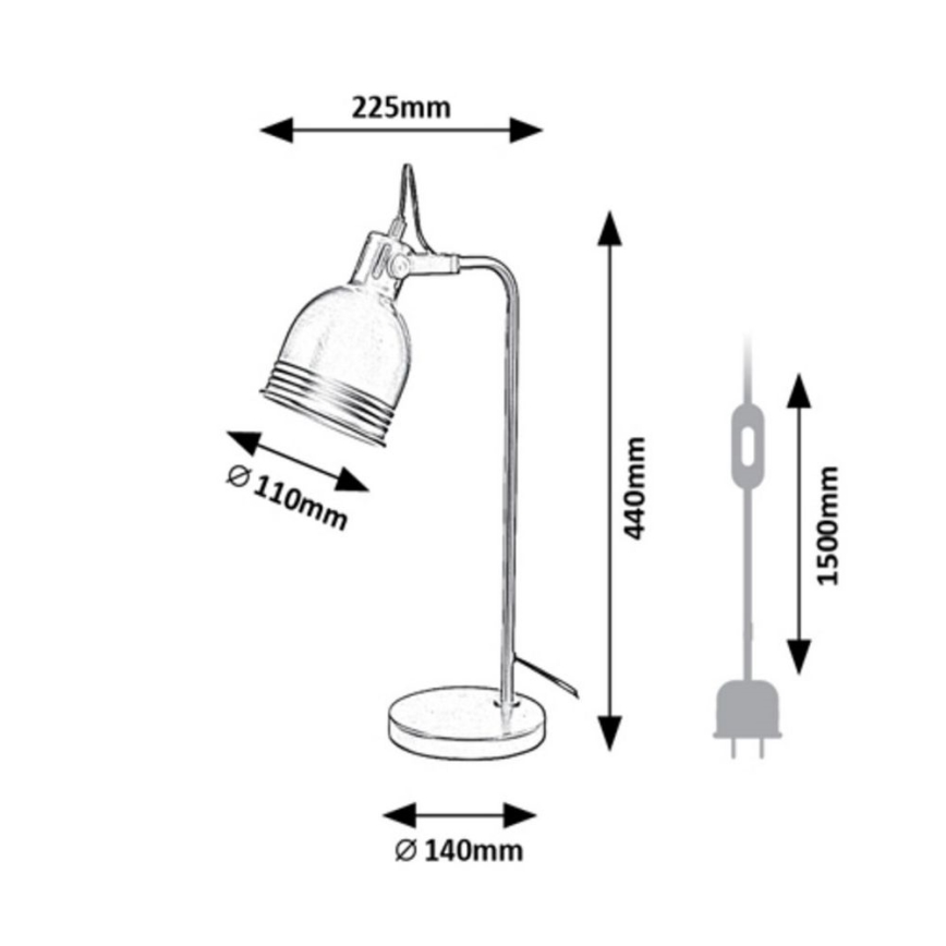 Rabalux - Lampada da tavolo 1xE14/25W/230V beige